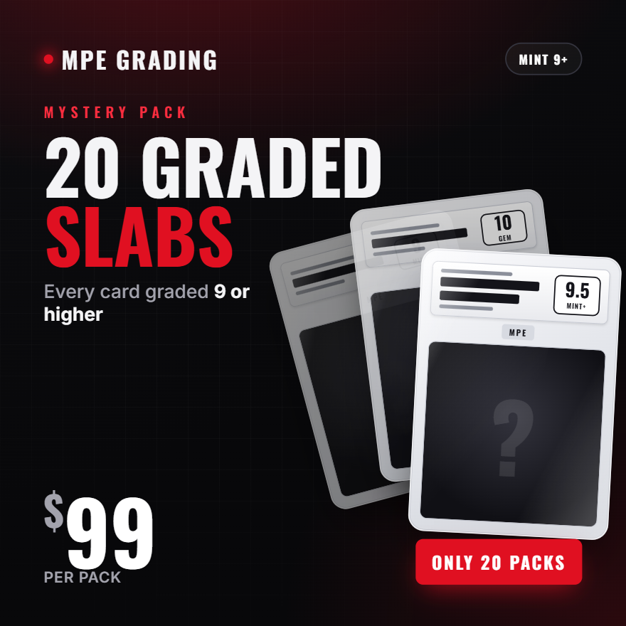 20 MPE graded slabs, grade 9 or higher — mystery pack